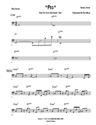 Peg (arr. Accubass)