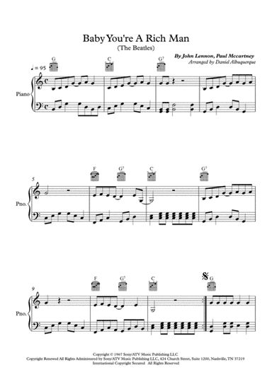 Baby You're A Rich Man (arr. Daniel Albuquerque)