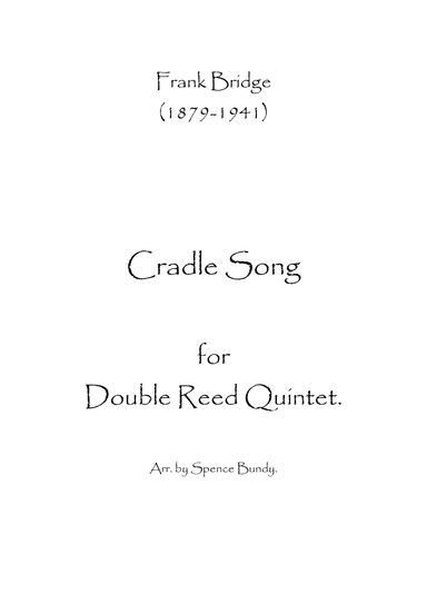 Cradle Song (arr. Spencer Bundy)