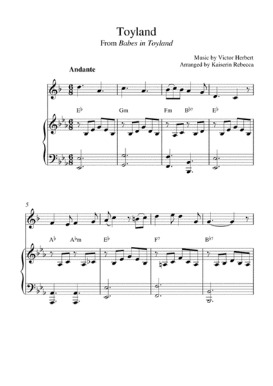 Toyland (From Babes in Toyland) (arr. Kaiserin Rebecca)