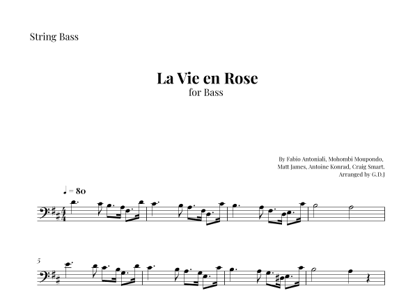 La Vie En Rose (arr. GDJ)