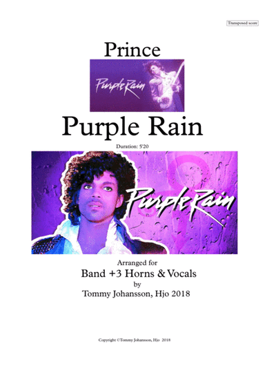 Purple Rain (arr. Tommy Johansson, Hjo)