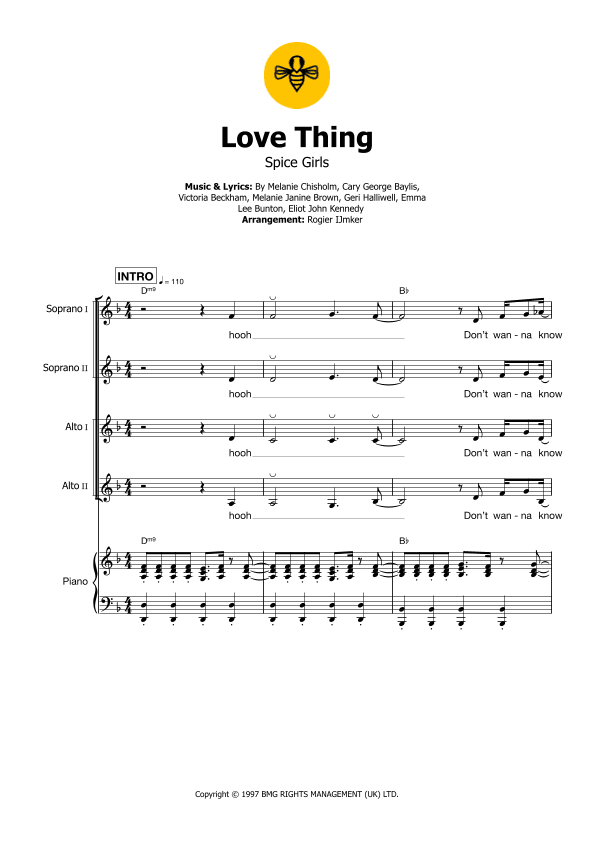 Love Thang (arr. Rogier Ijmker)