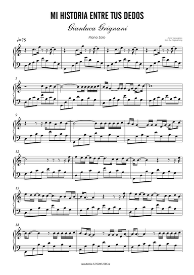 La Mia Storia (arr. Academia Unimusica)
