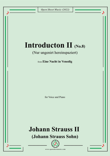 Johann Strauss II-Introducton II(Act II,No.8:Nur ungenirt hereinspaziert) (arr. OSM Press)