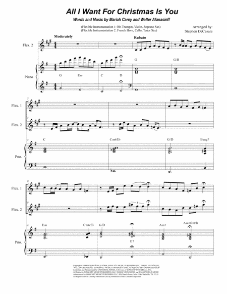 All I Want For Christmas Is You (arr. Stephen DeCesare)