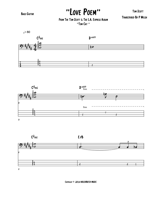 Love Poem (arr. P Welsh)