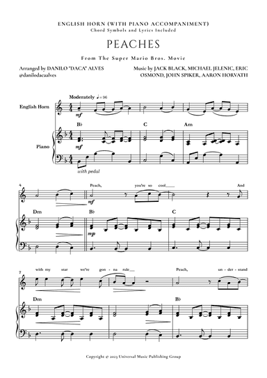 Peaches (arr. Danilo "Daca" Alves)