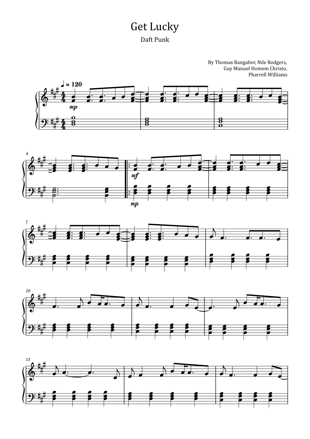 Get Lucky (arr. poon)