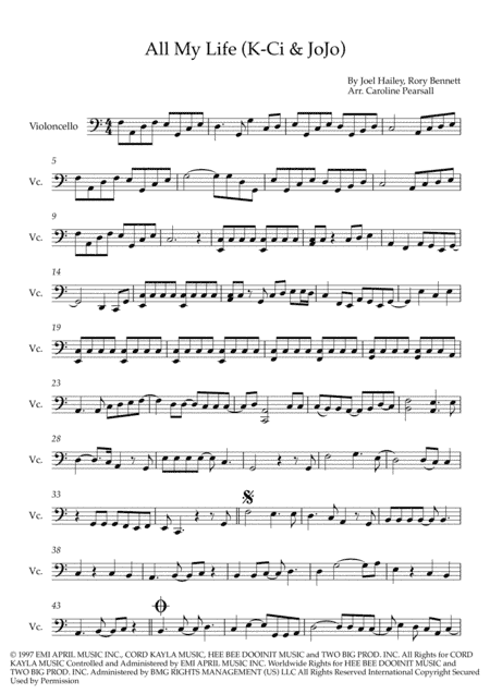 All My Life (arr. Caroline Pearsall)