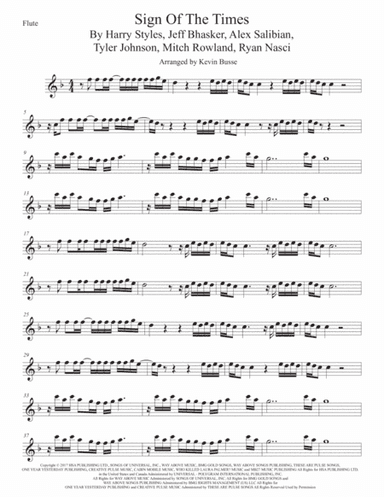 Sign Of The Times (arr. Kevin Busse)