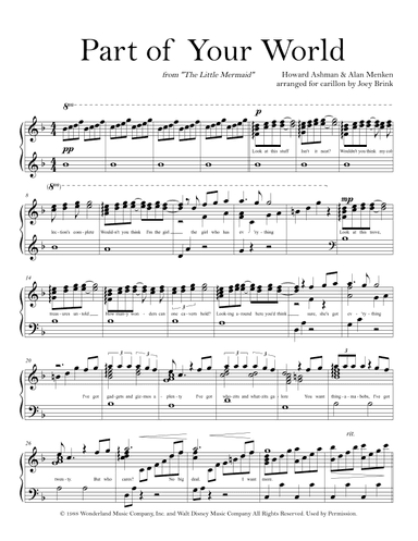 Part Of Your World (arr. Joey Brink)