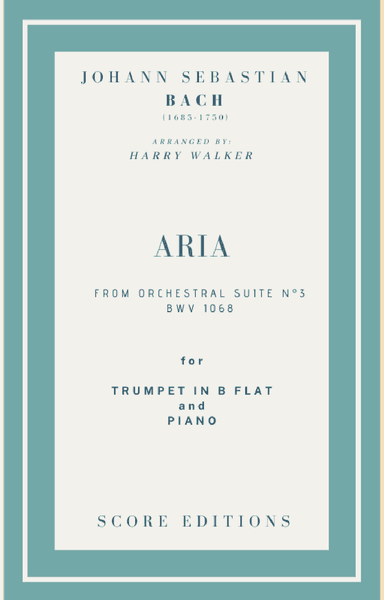 Bach Air from Suite No.3 (for Trumpet in B flat and Piano) (arr. Harry Walker)