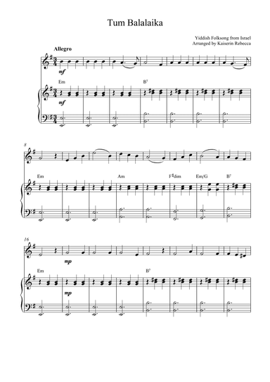 Tum Balalaika (arr. Kaiserin Rebecca)