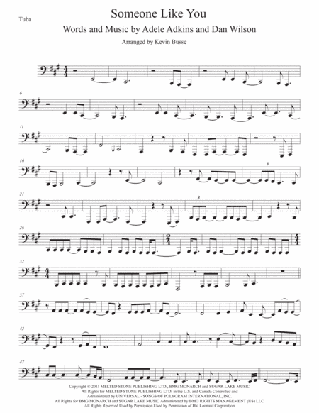 Someone Like You (arr. Kevin Busse)