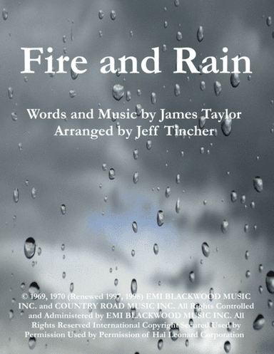 Fire And Rain (arr. Jeff Tincher)