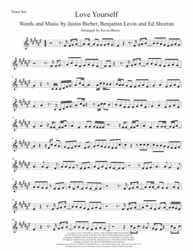 Love Yourself (arr. Kevin Busse)