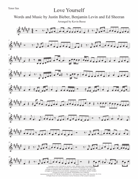 Love Yourself (arr. Kevin Busse)