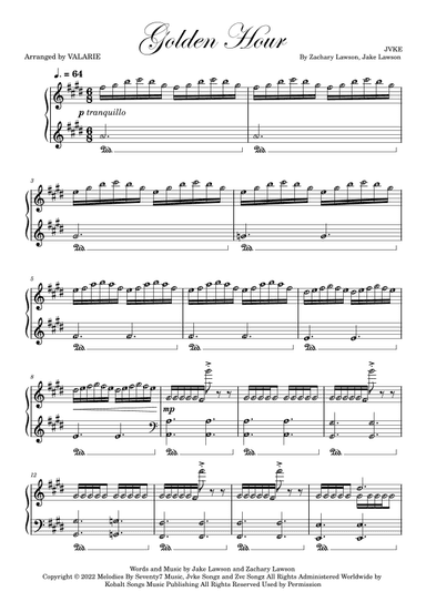 Golden Hour (arr. VALARIE)