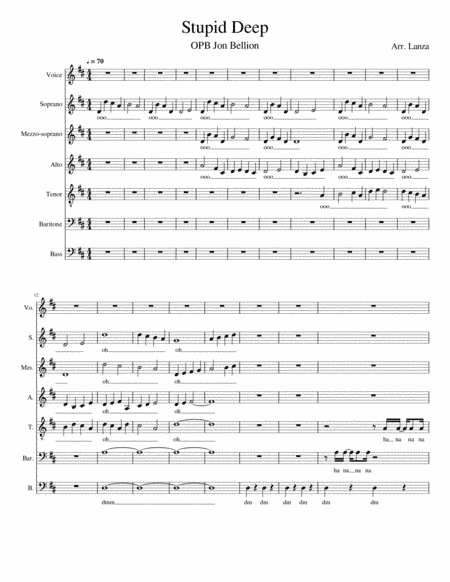 Stupid Deep (arr. Stephen Lanza)