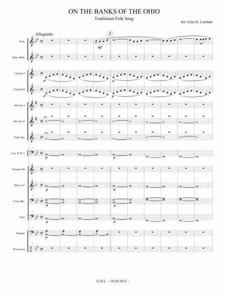 On the Banks of the Ohio (arr. Glen D. Lienhart)