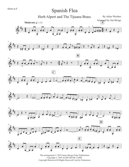 Spanish Flea (arr. Polar Publications)