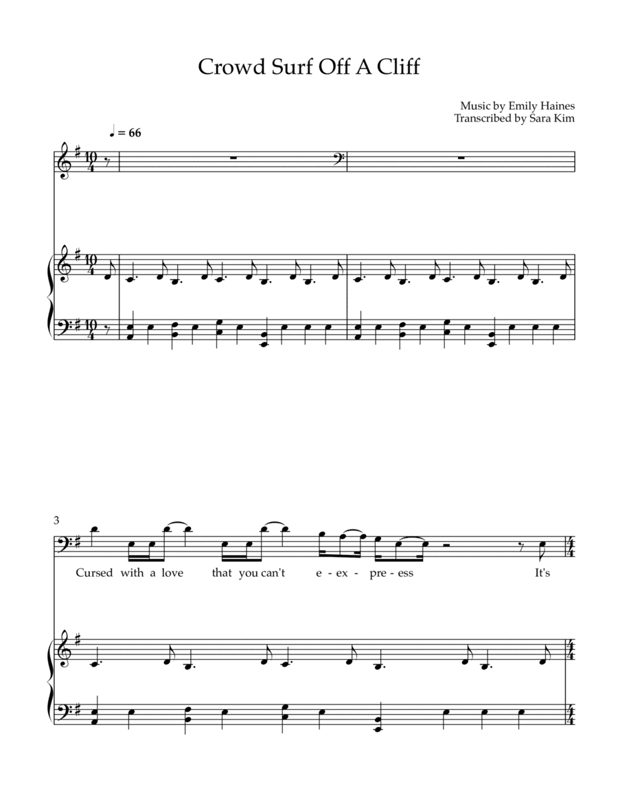 The Soft Skeleton (arr. Sara Kim)