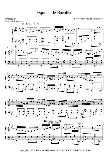 Espinha De Bacalhau (arr. Francisco Fernandez)