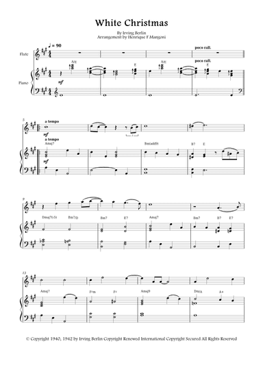 White Christmas (arr. Henrique F Mangoni)