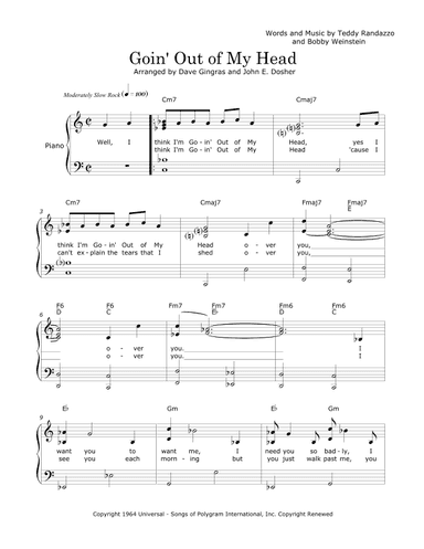 Goin' Out Of My Head (arr. David Lee Gingras and John E. Dosher)