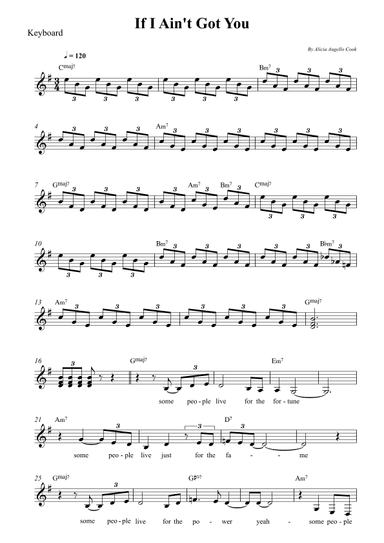 If I Ain't Got You (arr. Wesley S. SIlva)