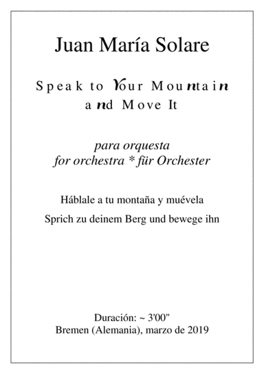 Speak to Your Mountain And Move it [chamber orchestra (2222.2200.timp.strings)]