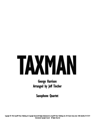 Taxman (arr. Jeff Tincher)