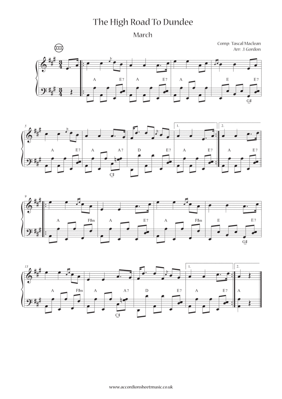The High Road To Dundee (arr. Julia Gordon)