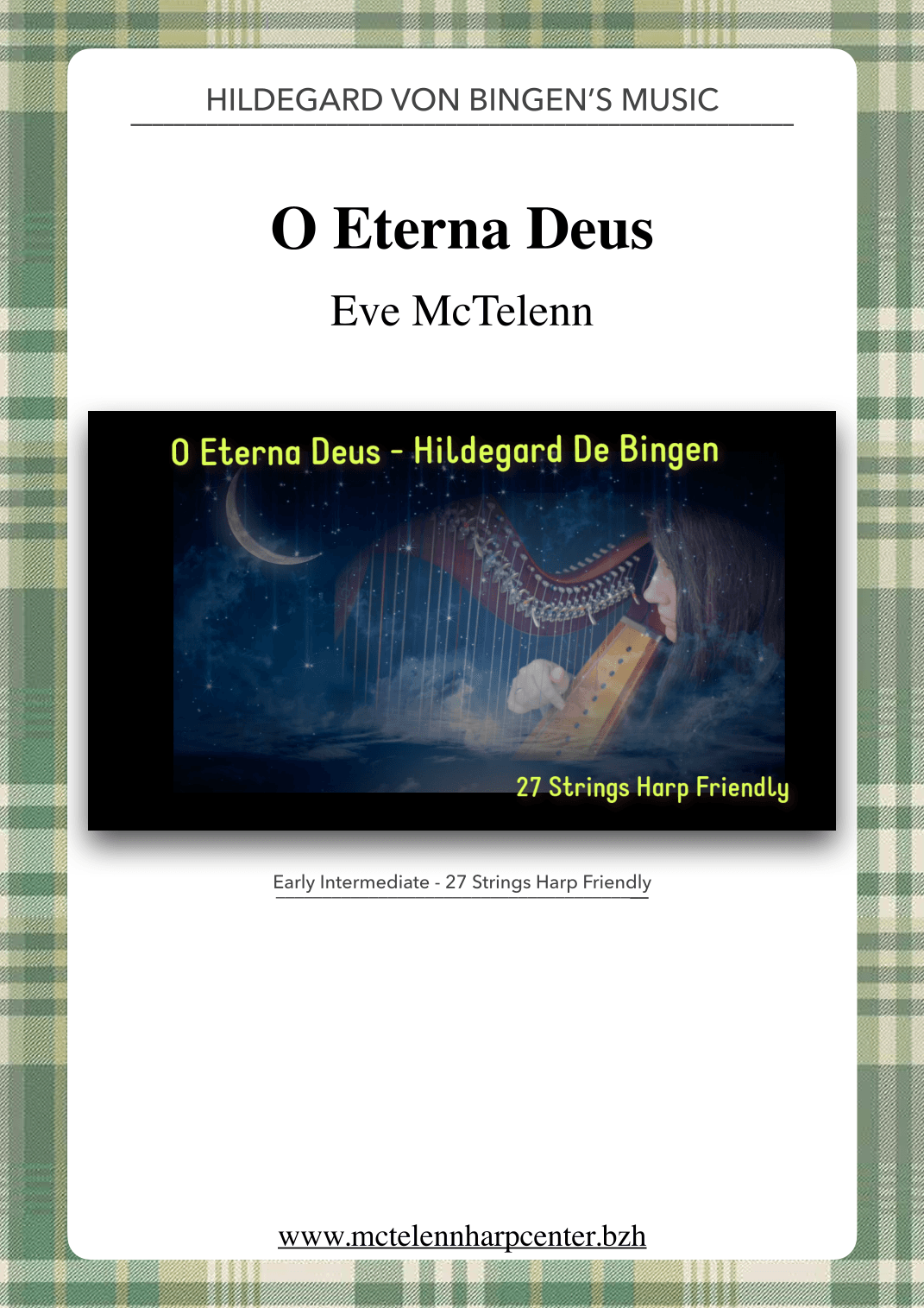 O Eterna Deus - Hildegard Of Bingen - beginner & 27 String Harp | McTelenn Harp Center (arr. Eve McTelenn)