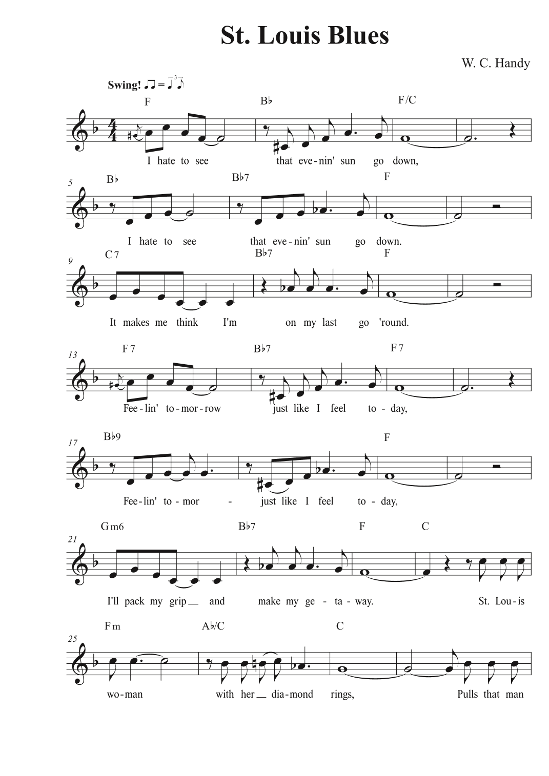 St. Louis Blues (arr. Avgusta Udartseva)