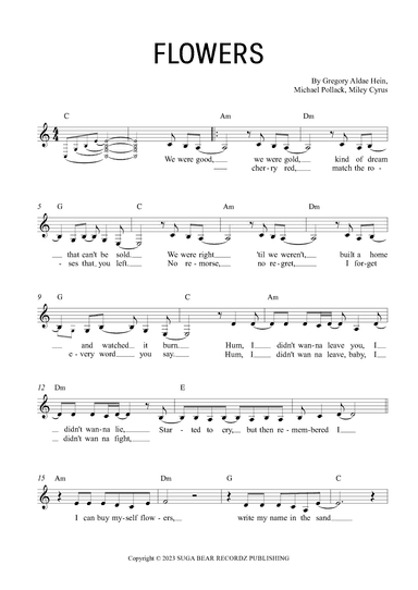 Flowers (arr. Gabriel Oliveira)