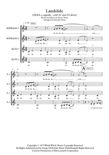 Landslide (arr. Dorothy Horn)