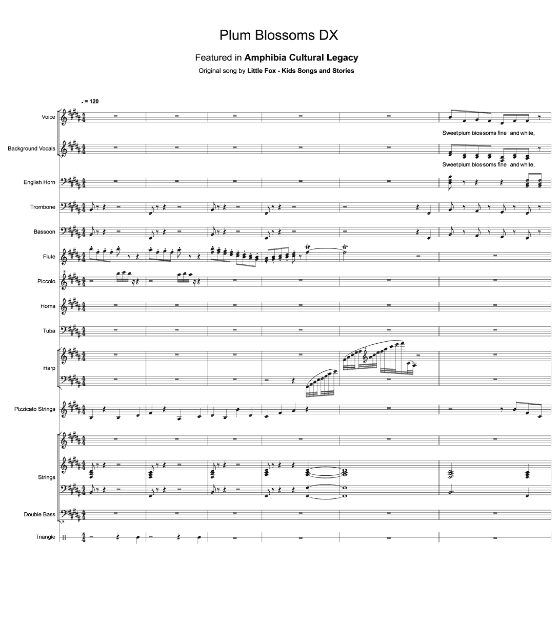 Plum Blossoms DX (arr. Amphibia Cultural Legacy)