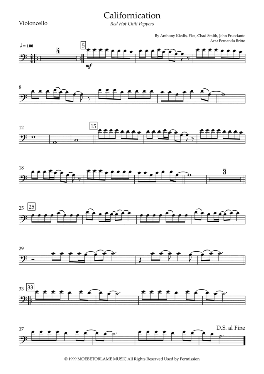 Californication (arr. Fernando Britto)