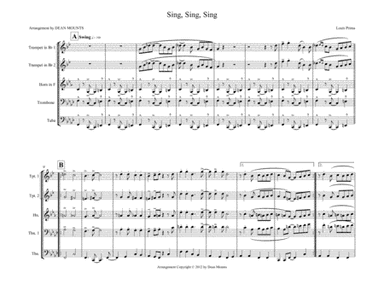 Sing, Sing, Sing (arr. Dean Mounts)