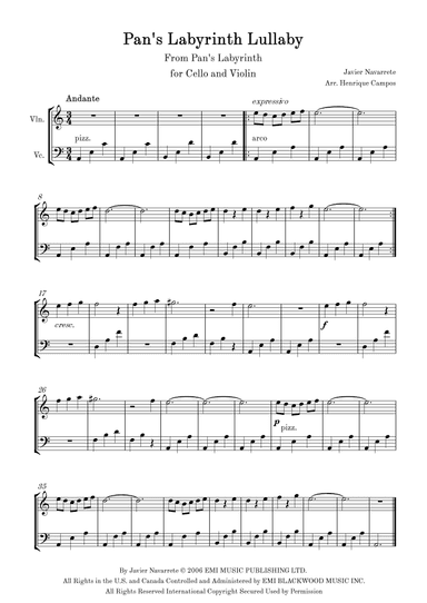 Pan's Labyrinth Lullaby (arr. Henrique Campos)
