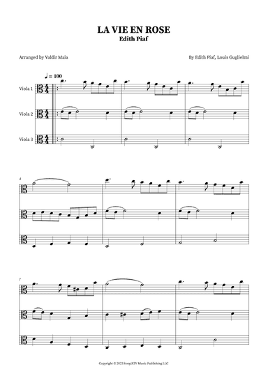 La Vie En Rose (arr. Valdir Maia)