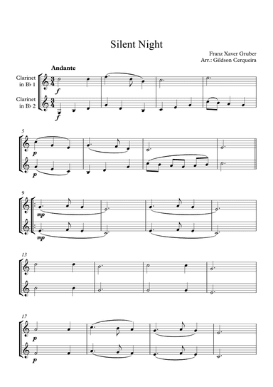 Silent Night (arr. Gildson Cerqueira)