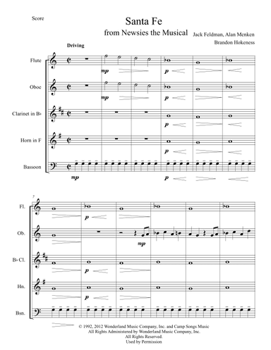 Santa Fe (arr. Brandon Hokeness)