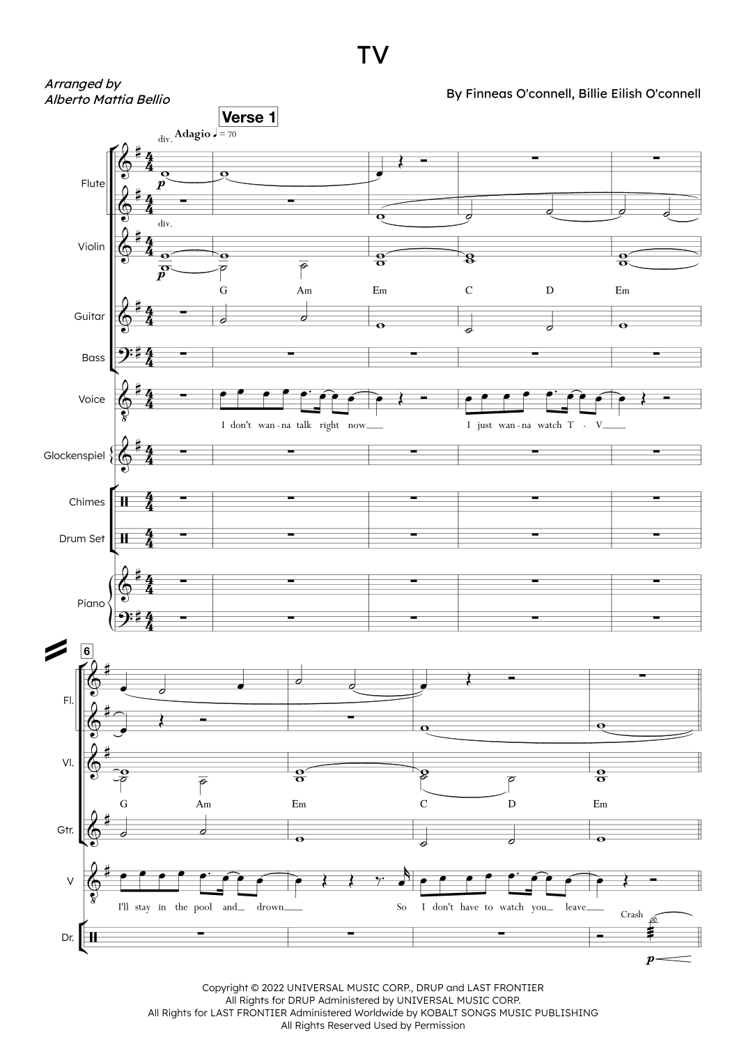 Tv (arr. Alberto Mattia Bellio)