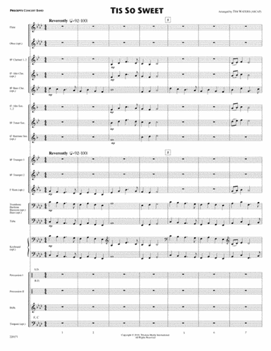 Tis So Sweet (arr. Tim Waters)