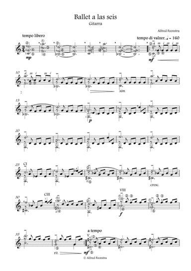 Ballet a las seis  (at six o'clock Ballet )