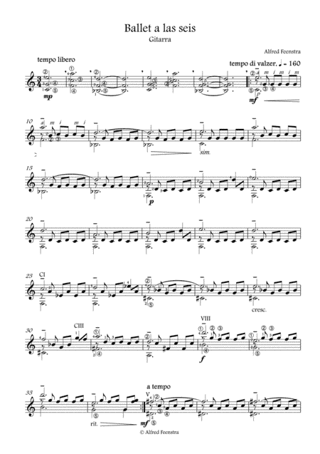 Ballet a las seis  (at six o'clock Ballet )