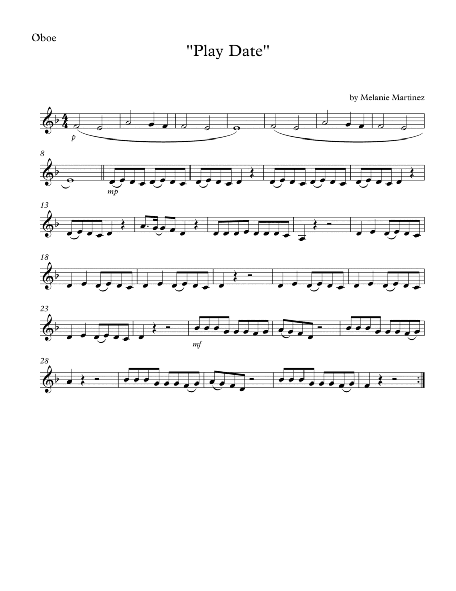 Play Date (arr. SongBird Music)